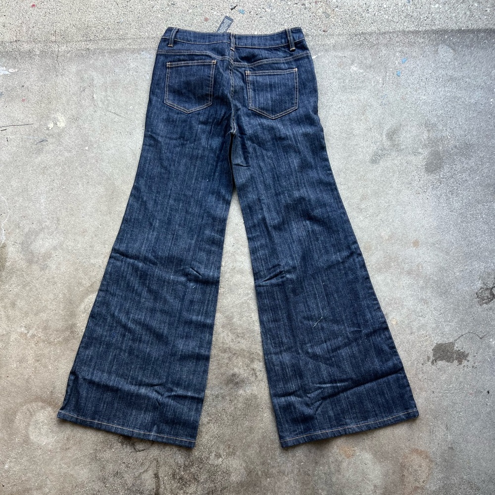 Bel Bottom / Flared Indigo Dyed Jeans - Size 10